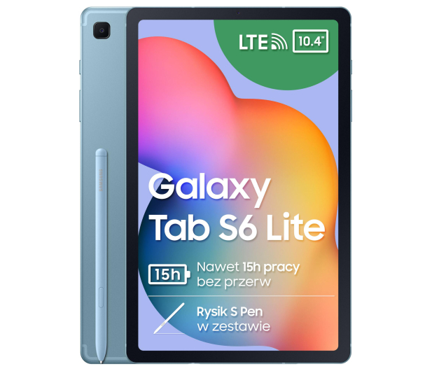 SAMSUNG Galaxy Tab S6 Lite (2022) 10,4"/4GB+64GB/S-Pen/LTE/Niebieski (SM-P619NZBAXEO) - 740014 - zdjęcie